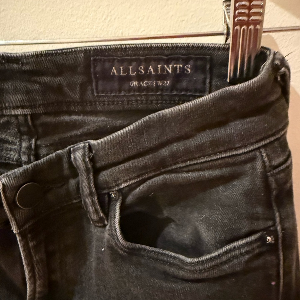 All Saints Charcoal Denim Pants